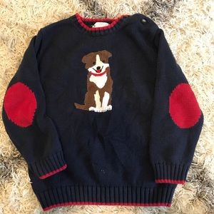 Janie and Jack toddler boys dog sweater size 3
